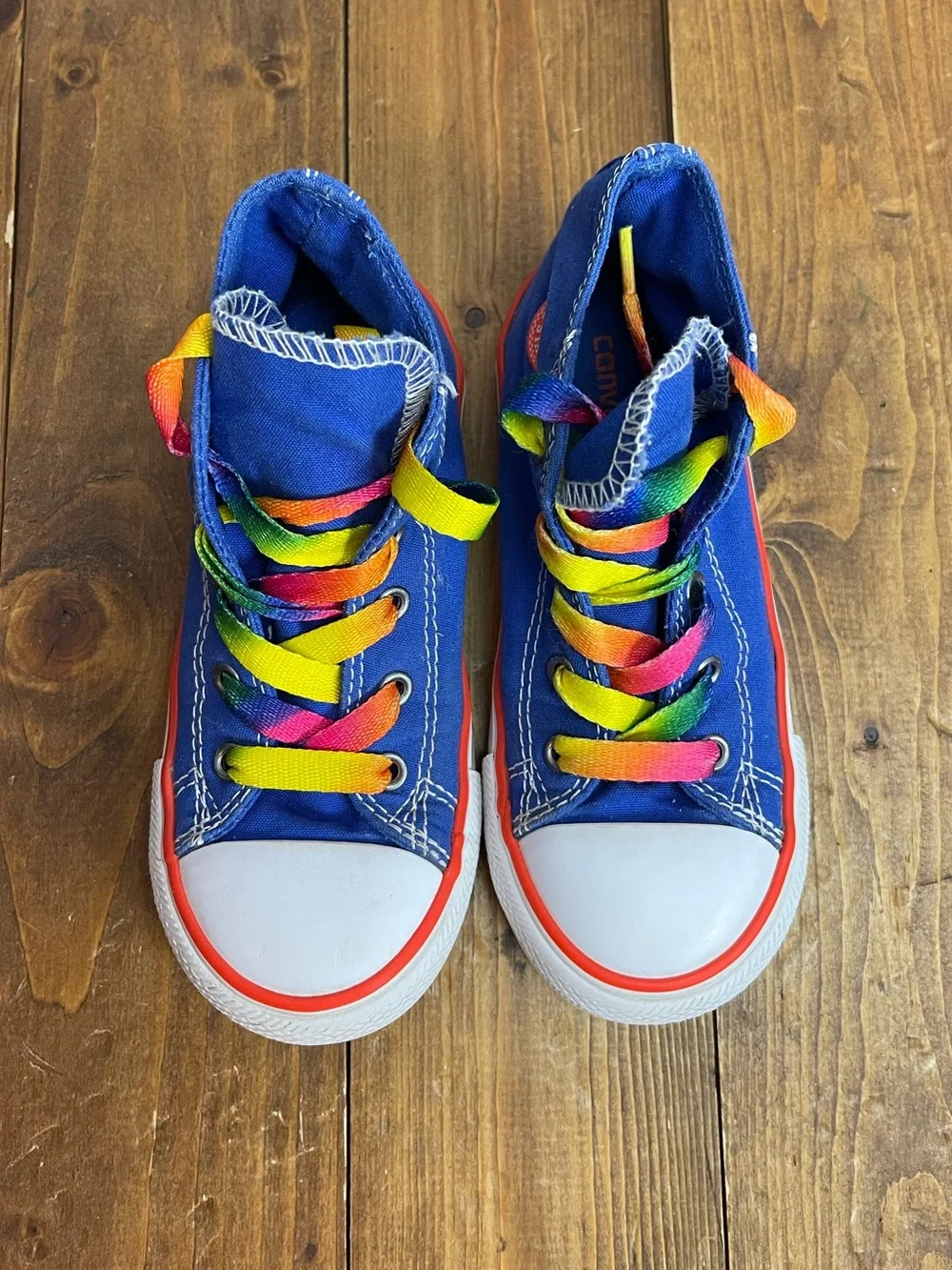 Converse blue high top sneakers toddler size 10